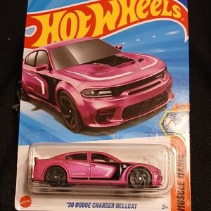 Pink Dodge Charger HELLCAT. Hot Wheels Car